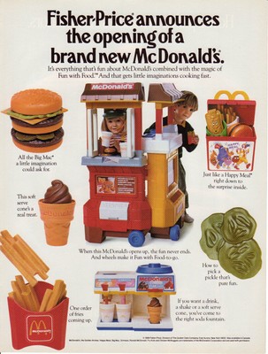 mcdonald's restaurant toy set